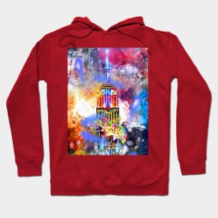 Empire State Building Painted Hoodie